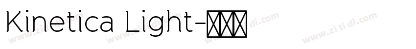 Kinetica Light字体转换